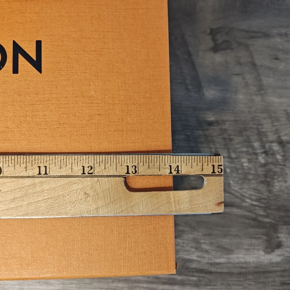 Louis Vuitton Magnetic Storage Box 14x10x5 Orange Saffron Logo Ribbon Gift